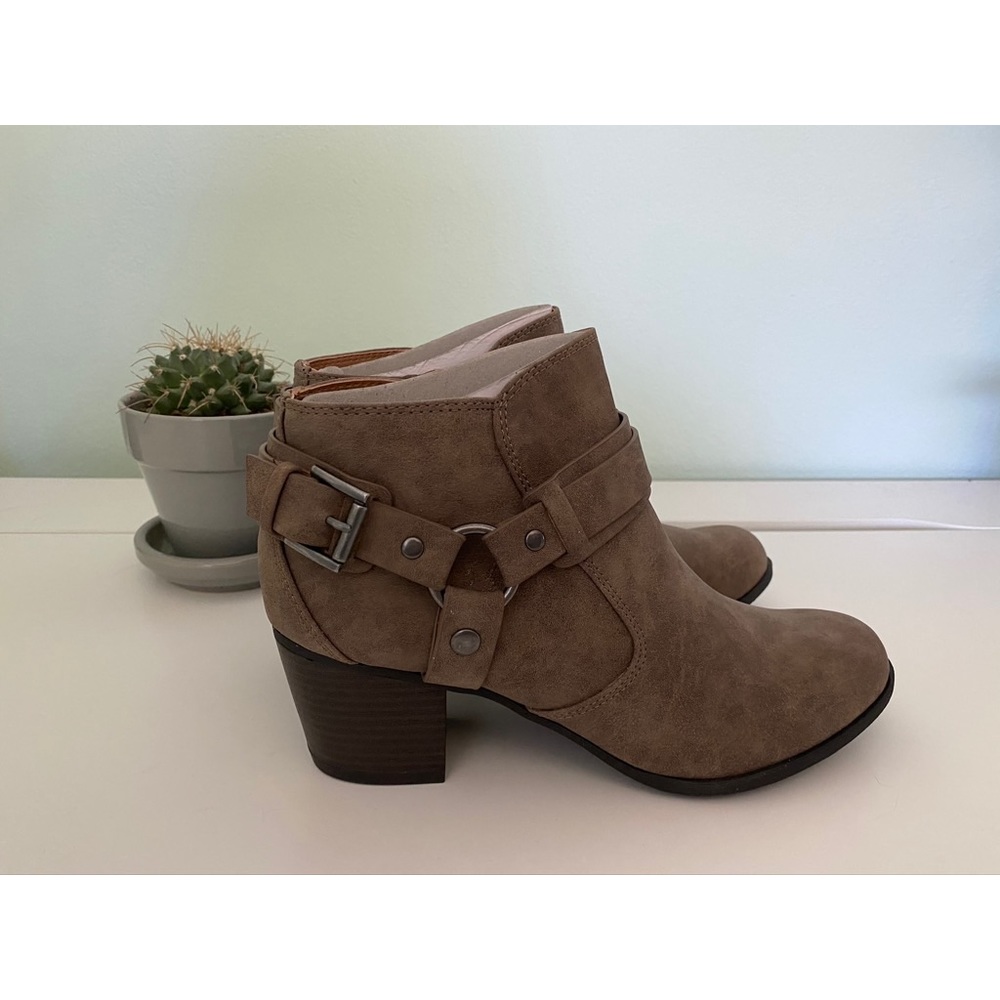 {Indigo Road Taupe Booties - Size 8.5}
